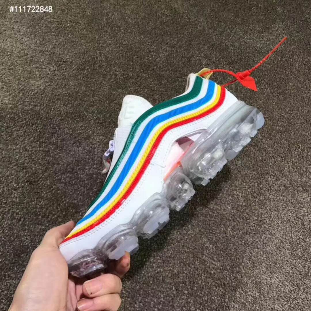 Nike Air Max 97 Bullet White Colorful Zipper Shoes